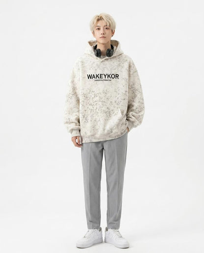 Nord Wear - Aozid | Marbled Printed Hoodie Unisex
