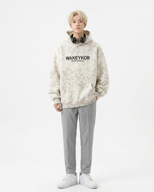 Nord Wear - Aozid | Marbled Printed Hoodie Unisex