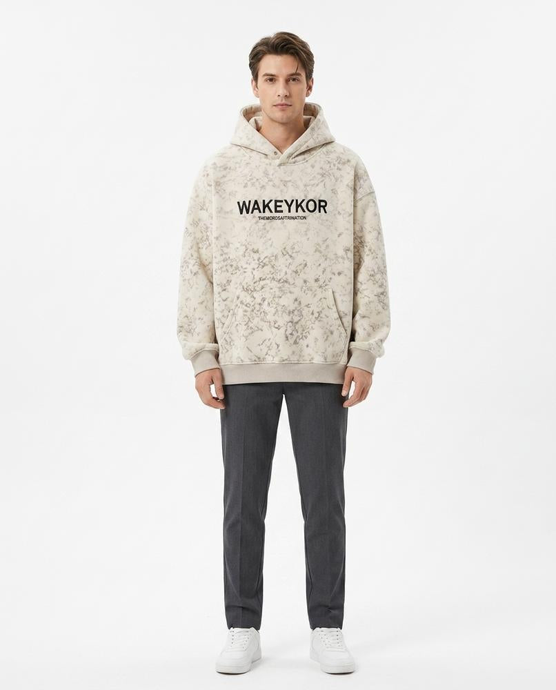 Nord Wear - Aozid | Marbled Printed Hoodie Unisex