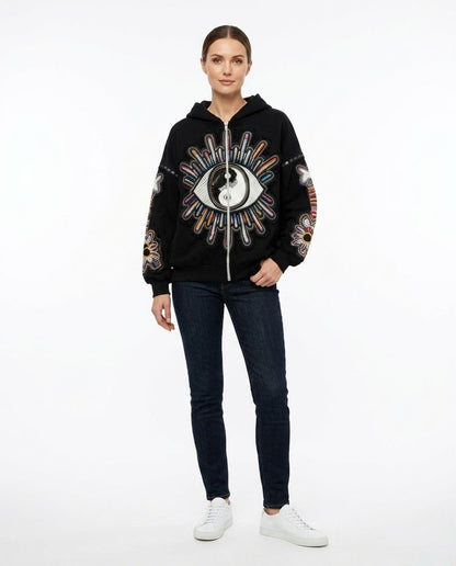 Nord Wear - Rowir | Zip-Up Beaded Hoodie Women