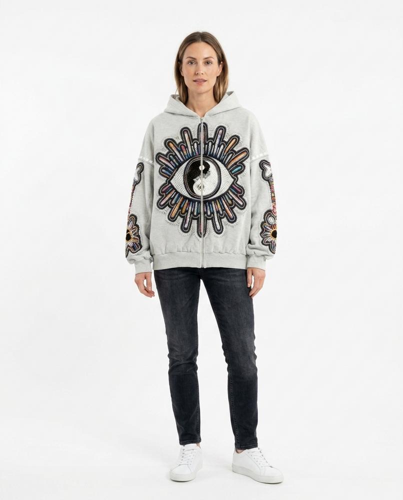 Nord Wear - Rowir | Zip-Up Beaded Hoodie Women