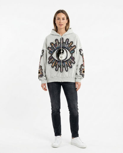 Nord Wear - Rowir | Zip-Up Beaded Hoodie Women