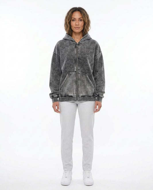 Nord Wear - Manes | Washed Zip-Up Hoodie Unisex