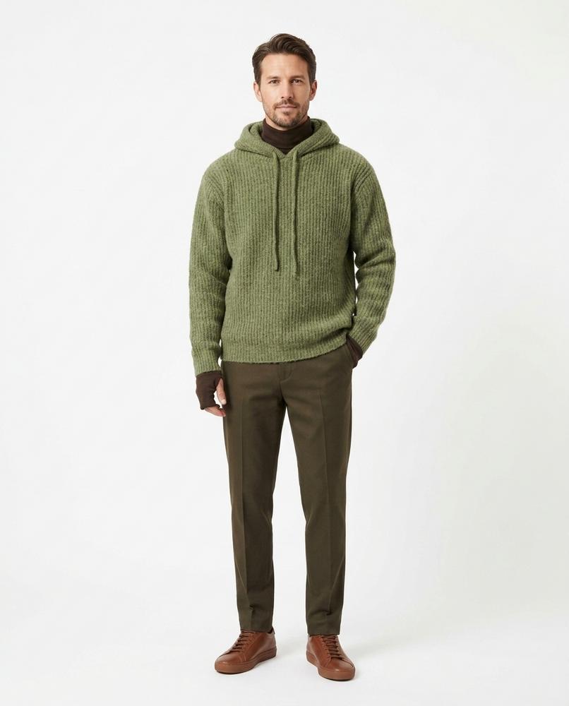 Nord Wear - Sevas | Rib-Knit Relaxed-Fit Hoodie Men