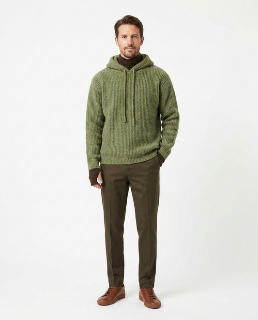 Nord Wear - Sevas | Rib-Knit Relaxed-Fit Hoodie Men