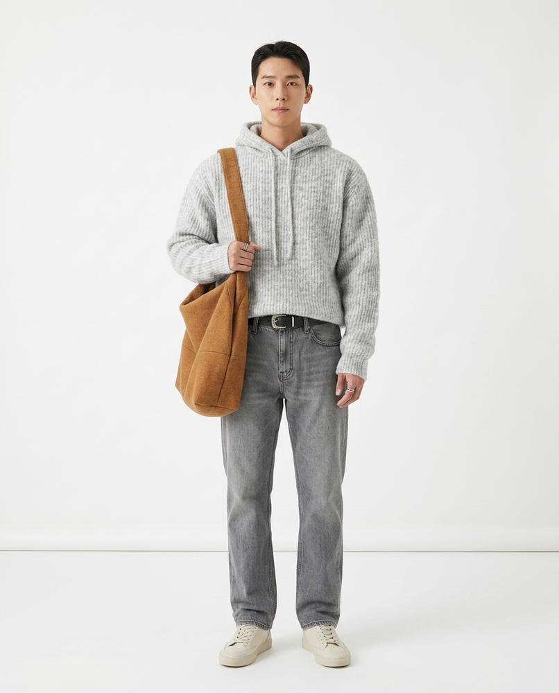 Nord Wear - Sevas | Rib-Knit Relaxed-Fit Hoodie Men