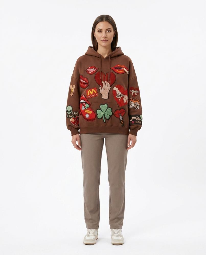 Nord Wear - Aakar | Embroidered Oversized Hoodie Unisex