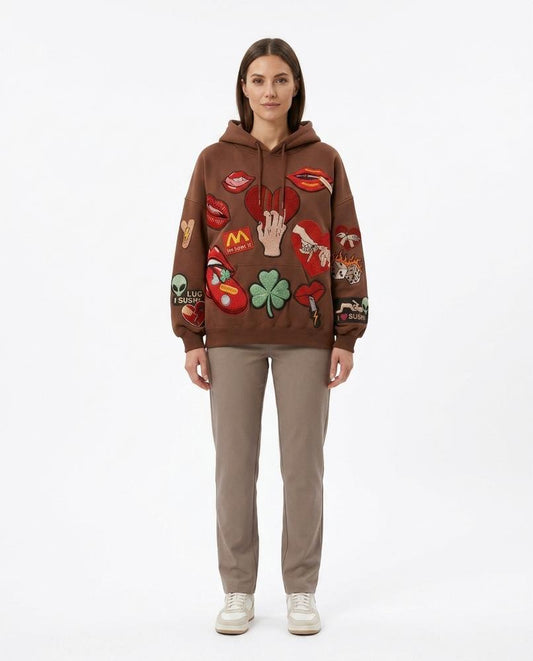 Nord Wear - Aakar | Embroidered Oversized Hoodie Unisex