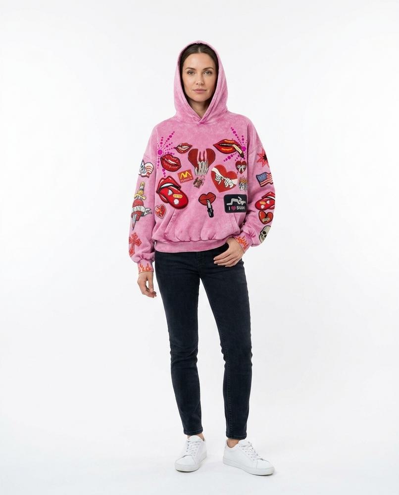 Nord Wear - Aimid | Appliquéd Washed Hoodie Unisex