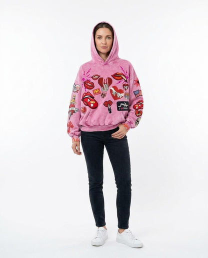 Nord Wear - Aimid | Appliquéd Washed Hoodie Unisex