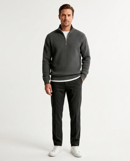 Nord Wear - Kesos | Waffle-Knit Half-Zip Sweater Men