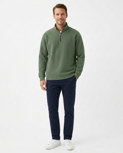 Nord Wear - Kesos | Waffle-Knit Half-Zip Sweater Men
