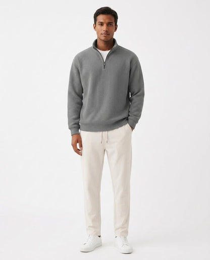 Nord Wear - Kesos | Waffle-Knit Half-Zip Sweater Men