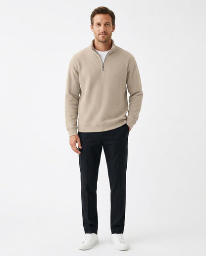 Nord Wear - Kesos | Waffle-Knit Half-Zip Sweater Men