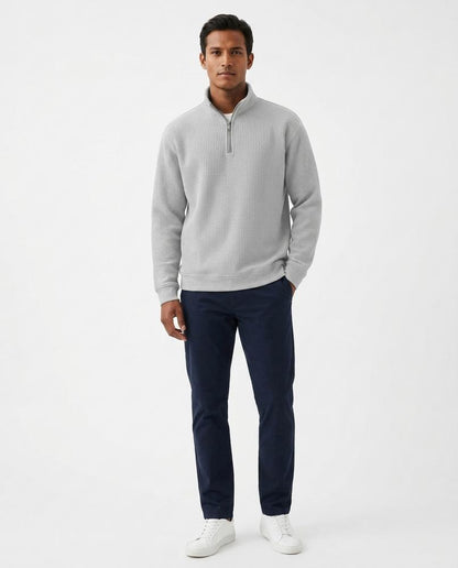 Nord Wear - Kesos | Waffle-Knit Half-Zip Sweater Men