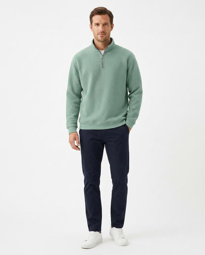 Nord Wear - Kesos | Waffle-Knit Half-Zip Sweater Men