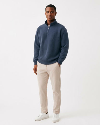 Nord Wear - Kesos | Waffle-Knit Half-Zip Sweater Men