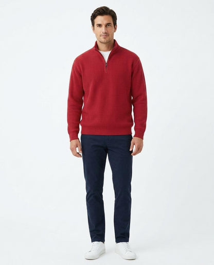 Nord Wear - Kesos | Waffle-Knit Half-Zip Sweater Men