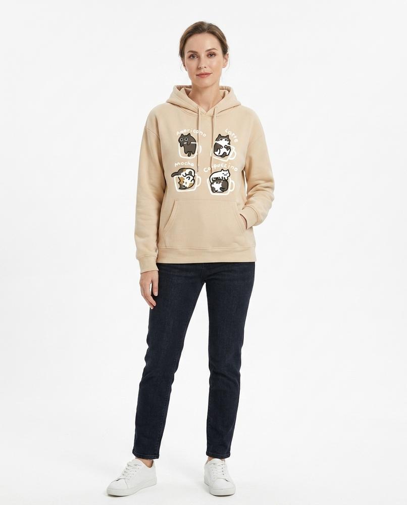 Nord Wear - Kikad | Printed Kangaroo Pocket Hoodie Women