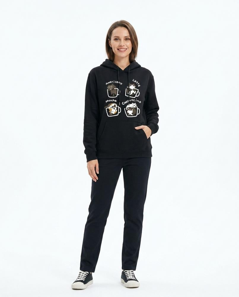 Nord Wear - Kikad | Printed Kangaroo Pocket Hoodie Women