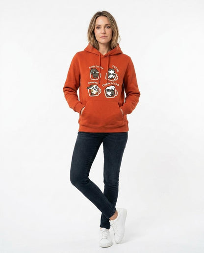 Nord Wear - Kikad | Printed Kangaroo Pocket Hoodie Women