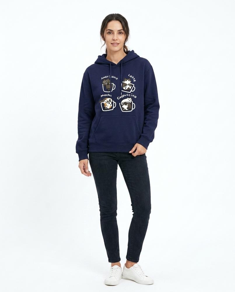 Nord Wear - Kikad | Printed Kangaroo Pocket Hoodie Women