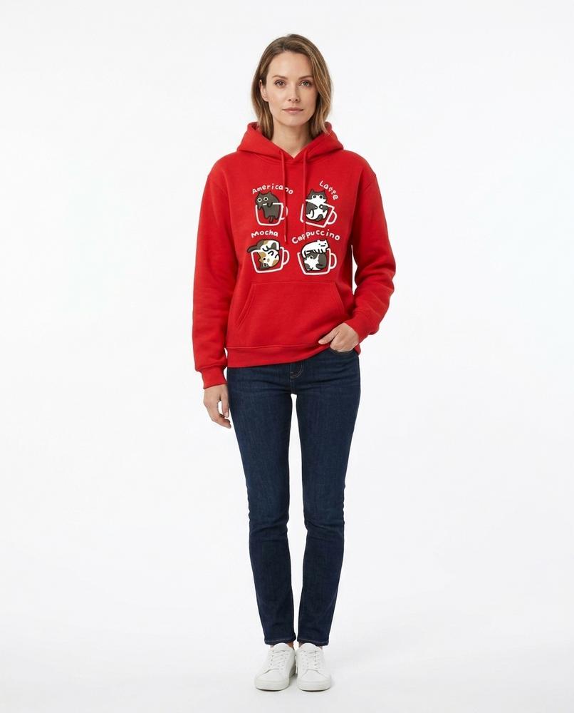Nord Wear - Kikad | Printed Kangaroo Pocket Hoodie Women
