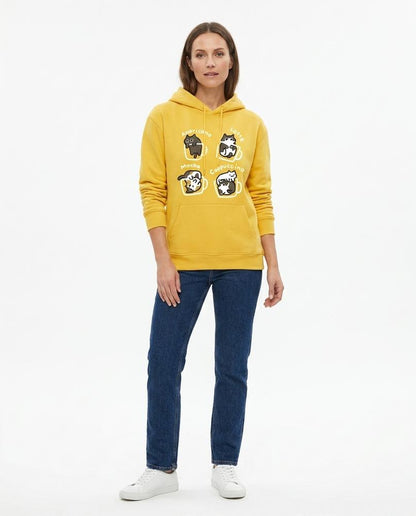 Nord Wear - Kikad | Printed Kangaroo Pocket Hoodie Women