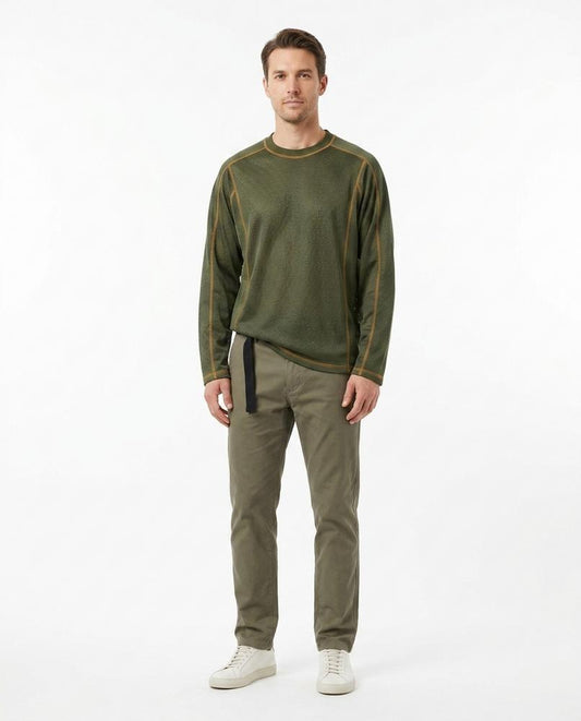 Nord Wear - Lunet | Textured Contrast-Stitched Sweater Men