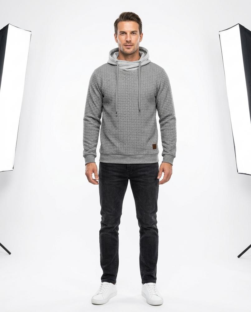 Nord Wear - Aivit | Textured High-Neck Hoodie Men