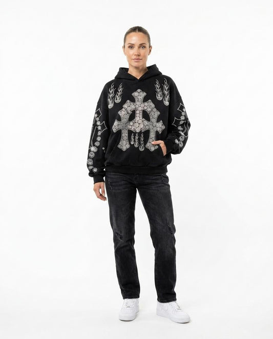 Nord Wear - Mizul | Embellished Relaxed Fit Hoodie Unisex