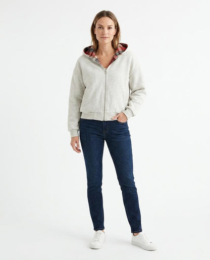 Nord Wear - Nusal | Zip-Up Plaid-Lined Hoodie Women