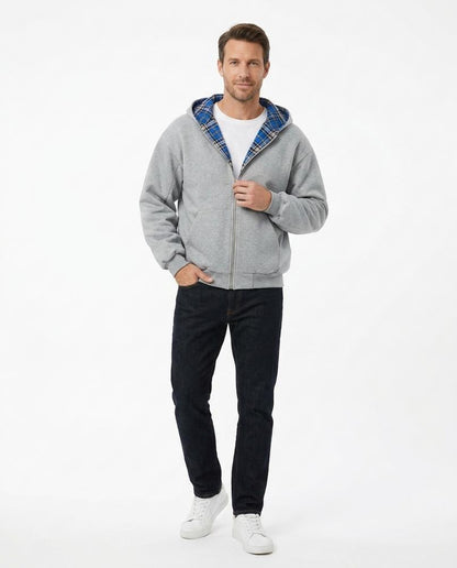 Nord Wear - Nusal | Zip-Up Plaid-Lined Hoodie Women