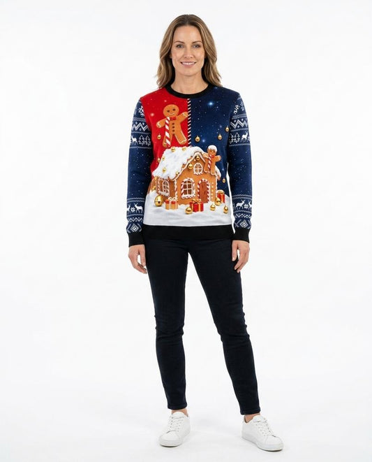 Nord Wear - Cizid | Printed Christmas-Themed Sweater Women