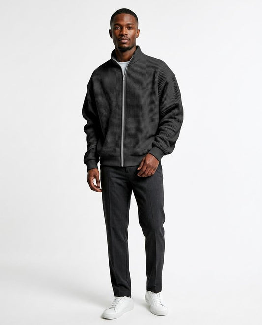 Nord Wear - Nerok | Waffle-Knit Zip-Up Jacket Men