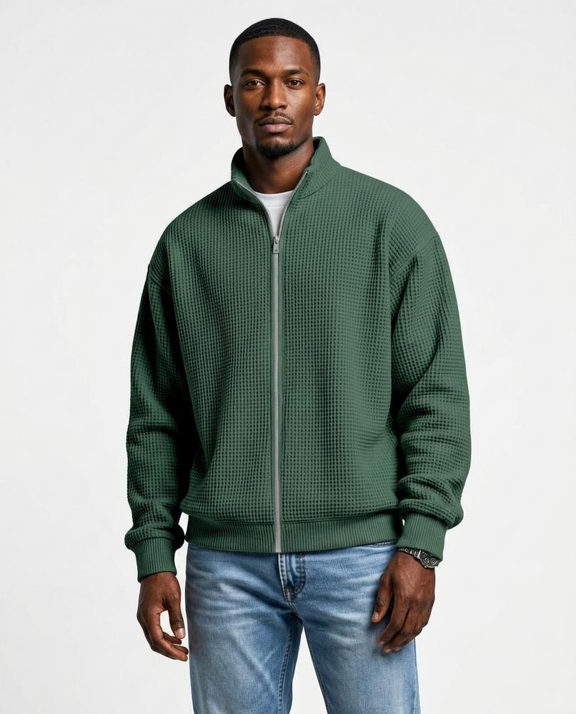 Nord Wear - Nerok | Waffle-Knit Zip-Up Jacket Men