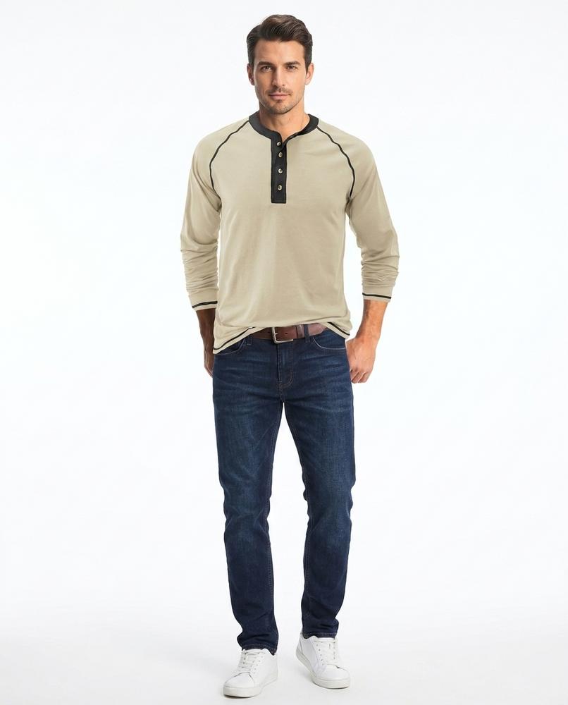 Nord Wear - Lowev | Henley Contrast-Trim T-Shirt Men