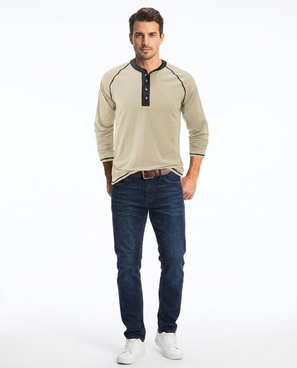 Nord Wear - Lowev | Henley Contrast-Trim T-Shirt Men