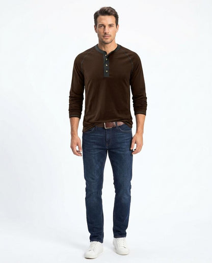 Nord Wear - Lowev | Henley Contrast-Trim T-Shirt Men