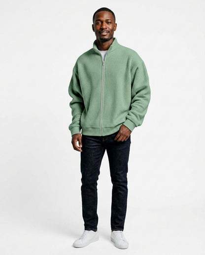 Nord Wear - Nerok | Waffle-Knit Zip-Up Jacket Men