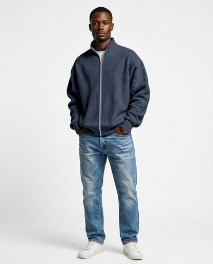 Nord Wear - Nerok | Waffle-Knit Zip-Up Jacket Men