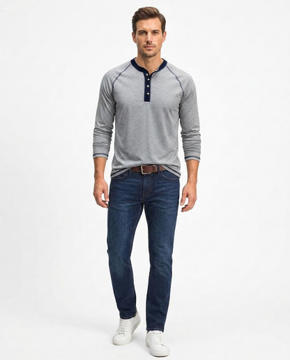 Nord Wear - Lowev | Henley Contrast-Trim T-Shirt Men
