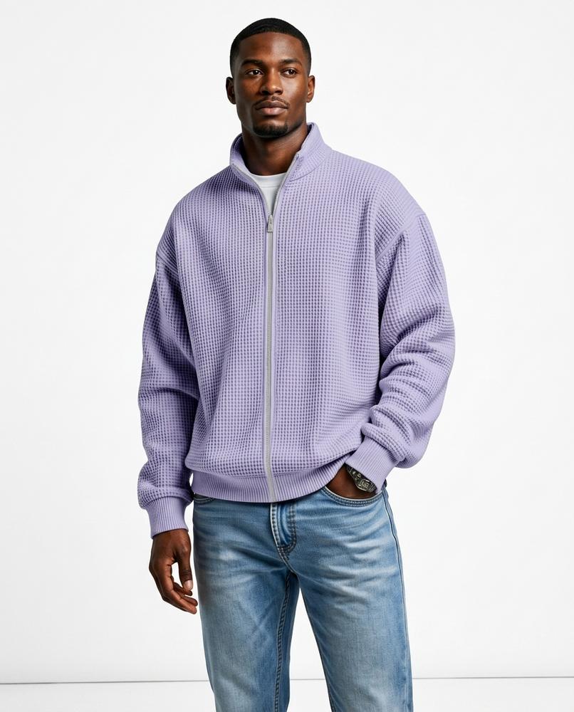 Nord Wear - Nerok | Waffle-Knit Zip-Up Jacket Men