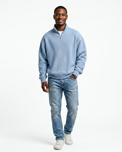 Nord Wear - Nerok | Waffle-Knit Zip-Up Jacket Men