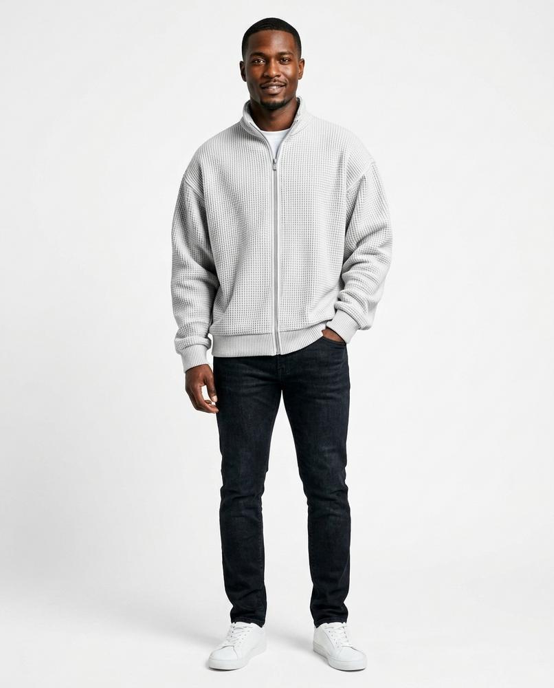 Nord Wear - Nerok | Waffle-Knit Zip-Up Jacket Men