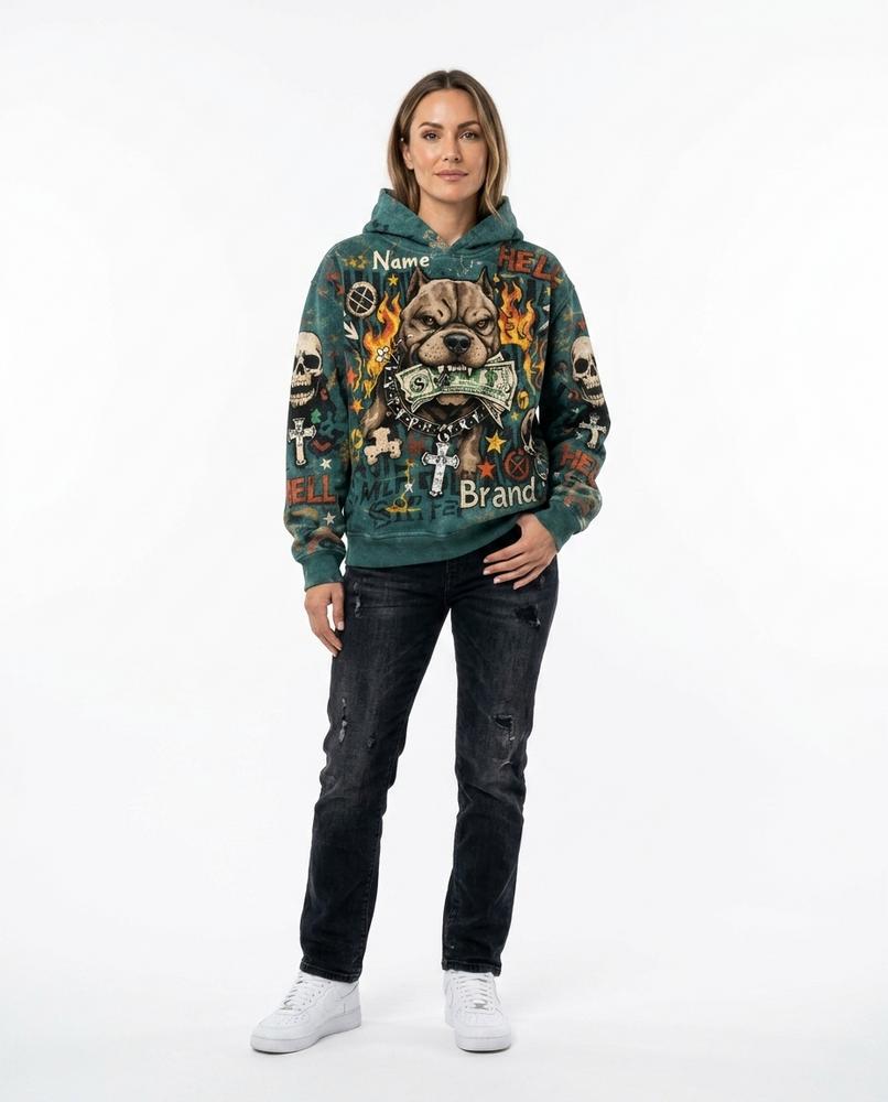 Nord Wear - Mepov | Printed Washed Hoodie Unisex