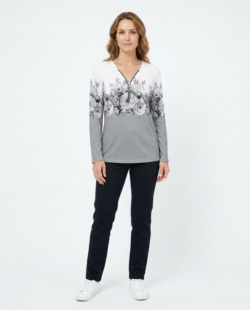 Nord Wear - Nasin | Patchwork-Print Half-Zip Top Women