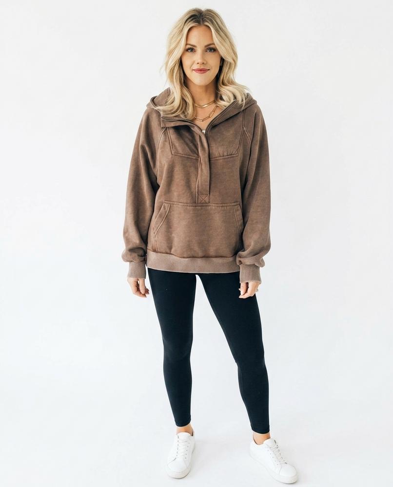 Nord Wear - Depur | Washed Half-Zip Hoodie Women