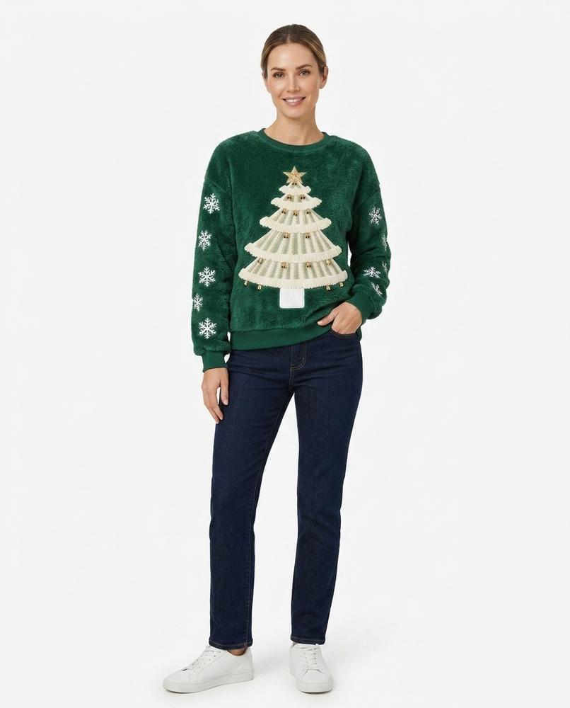 Nord Wear - Nitom | Plush Embellished Sweatshirt Women