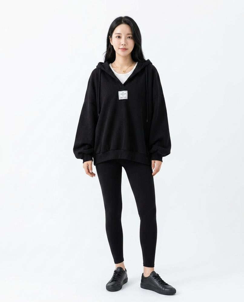 Nord Wear - Aibum | Oversized V-Neck Hoodie Women